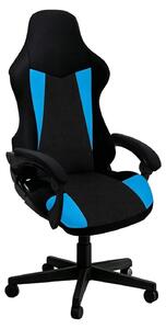 Copertura per sedia da gaming, 4 pezzi, fodera elasticizzata per sedia da ufficio con braccioli, colore blu scuro, modello 2