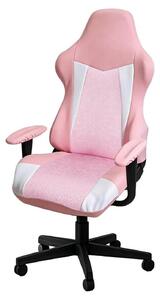 Copertura per sedia da gaming, set di 4 pezzi, elasticizzata, per poltrone, sedie da ufficio, sedie girevoli con braccioli, colore rosa