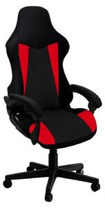 Copertura per sedia da gaming, 4 pezzi, elasticizzata, colore rosso, modello 2