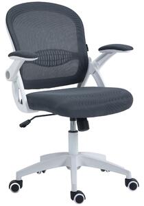 Sedia Operativa da Ufficio 65.5x61.5x88-97.5cm con Schienale a Rete Grigio