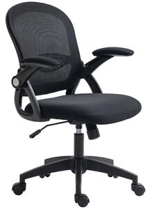 Sedia Operativa da Ufficio 65.5x61.5x88-97.5cm con Schienale a Rete Nero