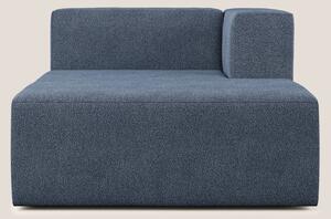 Nettuno modulo chaise longue in morbido tessuto bouclè T07 blu