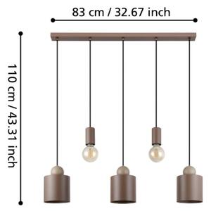 Eglo 900346 - Lampadario a sospensione con filo GAZZOLA 5xE27/40W/230V