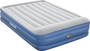 Materasso gonfiabile matrimoniale con sistema di pompaggio elettrico integrato, misura Double XL-Mid, dimensioni 203 x 152 x 46 cm, per un sonno confortevole