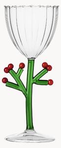 Bicchiere da vino in vetro borosilicato fatto a mano Botanica