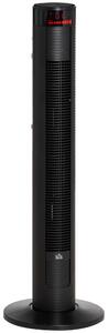 Ventilatore a Torre 45W a 4 Modalità e 3 Velocità con Timer da 12h 31.5x31.5x96 cm in ABS Nero
