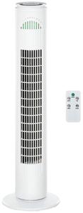 Ventilatore a Torre 45W a 3 Modalità e 3 Velocità con Timer da 10h Ø22 x 77A cm in ABS Bianco