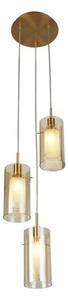 Duo iii 3lt multi-drop - metallo bronzo e bicchiere da champagne