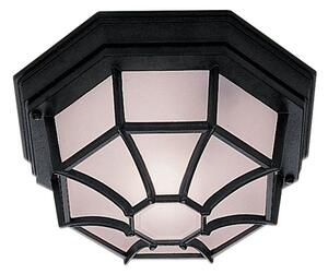 Lampada da parete/soffitto per esterni vermont - metallo nero e vetro