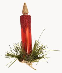 Addobbo albero di Natale dipinto a mano Candle