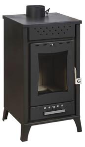 Stufa a Legna 45,5x48,5xh91 cm 15 Kw Olga Nera