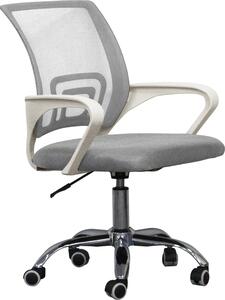 VDD Sedia da ufficio - grigio/bianco - ergonomica - regolabile in altezza