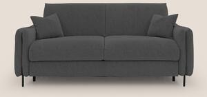 Gregory Divano letto con materasso h18 cm in microfibra effetto vellut
