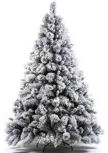 Albero Di Natale Innevato Gran Sasso 180cm 955 Rami Super Folto Effetto Neve