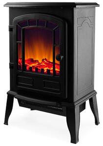 Camino Elettrico Stufa Elettrica 2000 W LED 38x24x56 CM Caminetto Effetto Fuoco