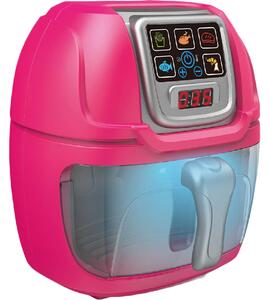 Friggitrice ad Aria Giocattolo per Bambini Rosa con Accessori Playset da Cucina