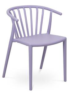 Sedia da esterno lavanda in plastica Capri – Bonami Essentials