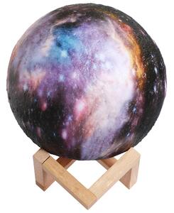 Lampada Tavolo Pianeta 18cm Luce LED RGB Cambio Colore Moon Luna USB Telecomando
