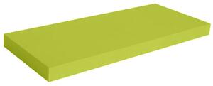 Mensola Parete Rettangolare Scaffale 60x25x4cm Libreria Legno MDF Verde