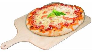 Pala per Pizza da Forno Fornetto Tagliere Legno Multistrato con Manico 49x36cm