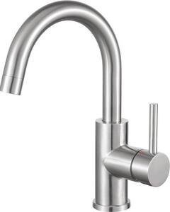 Rubinetto da cucina girevole a 360 gradi - Miscelatore con bocca alta per cucina e bagno - Rubinetti in acciaio inossidabile