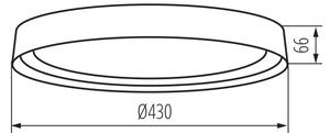 Kanlux 37317 - Plafoniera LED NIFU LED/17,8W/230V diametro 43 cm bianco/marrone