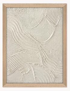 Quadro su tela incorniciato dipinto a mano Sand Shadows