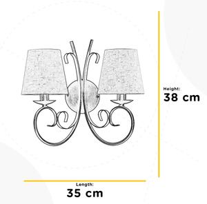 ONLI - Applique POMPEI 2xE14/6W/230V bronzo