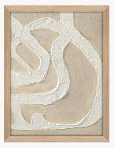 Quadro su tela incorniciato dipinto a mano Raw Organic