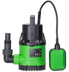 Pompa Immersione Elettropompa Sommersa Acque Chiare 250W 5000L/h Fondo Piatto
