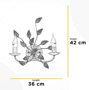 ONLI - Applique COLLANA 1xE14/6W/230V bianco/oro