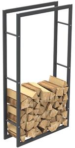 Portalegna Supporto Metallo Porta Legna Interno Legnaia Camino Stufa 150x80x25cm