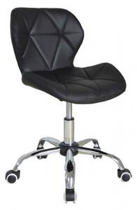 Sedia da ufficio dal design moderno - sedia direzionale - regolabile in altezza - nera