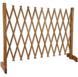 Recinzione Recinto Cani Legno Cancello Divisorio Regolabile 117cm Pieghevole