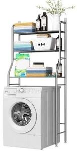 Scaffale Portaoggetti Sopra Lavatrice Mensola Wc Bagno Organizer Bagno 3 Ripiani