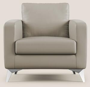 Orione Poltroncina in ecopelle moderna e impermeabile T04 talpa