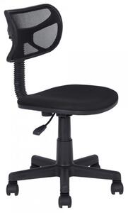 Sedia Girevole 5 Ruote Ufficio Cameretta Scrivania Schienale Ergonomico Nero