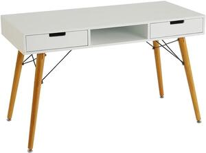 Scrittoio Scrivania Ingresso in Legno Consolle Scandinavo Casa Ufficio Bianco