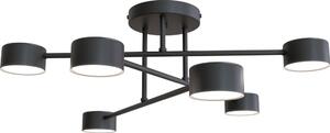 Lampada da soffitto minimalista nera HALO 6xGX53 8W Emibig
