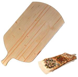 Tagliere Per Pizza a Metro Teglia Vassoio Legno Rettangolare Con Manico 82x36cm
