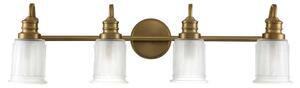 Quoizel QZ-SWELL4-BB-BATH-LED Applique da bagno SWELL 4xG9/3W/230V IP44, finitura dorata
