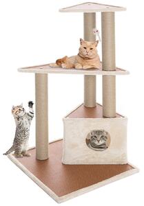 Tiragraffi Albero Rifugio Graffiatoio 1 Cuccia Coperta Casa Animali Gatti Felini