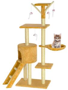 Tiragraffi per Gatti Albero Sisal Parco Giochi Gioco x Gatto Tira Graffi Beige