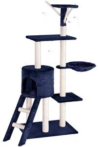 Tiragraffi per Gatti Albero Sisal Parco Giochi Gioco Gatto Tira Graffi Blu Scuro