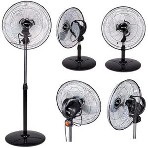Ventilatore a Piantana 3in1 Base Tonda Pala 40 cm Oscillante - 60W - 3 Velocità