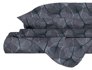 Copripiumino Infinity Matrimoniale con Sacco e Federe in Poliestere Ginko Grey