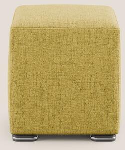 Cube pouf in tessuto morbido impermeabile T03 giallo