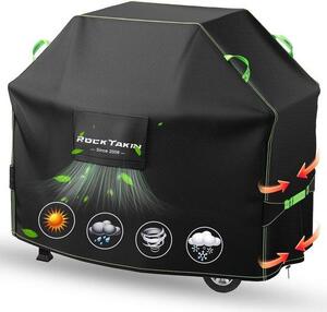 Copertura per barbecue a gas resistente alle intemperie in tessuto Oxford 420D, resistente ai raggi UV e al vento, 132 x 66 x 110 cm