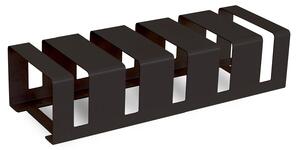 Rastrelliera Portabici 5 Posti 106x38x24 cm in Metallo Verniciato Nero Antracite