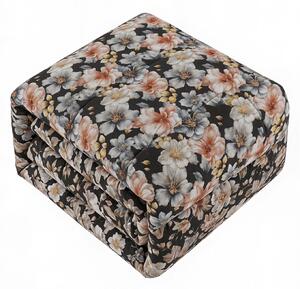 Trapunta Invernale Infinity 1 Piazza e Mezzo 220x260 cm in Poliestere Black Flower